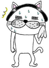 Cats are surprised. sticker #7940599