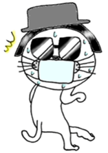 Cats are surprised. sticker #7940602