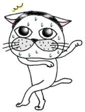 Cats are surprised. sticker #7940603
