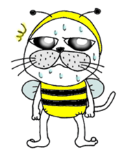 Cats are surprised. sticker #7940605