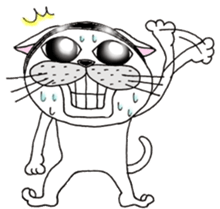 Cats are surprised. sticker #7940607