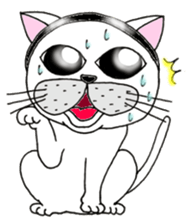 Cats are surprised. sticker #7940609