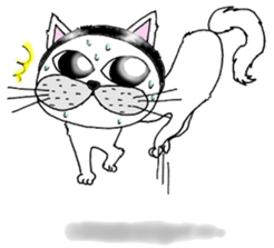 Cats are surprised. sticker #7940614
