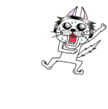 Cats are surprised. sticker #7940618