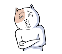 Very unpleasant cat sticker #7940900