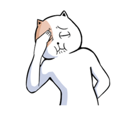 Very unpleasant cat sticker #7940917