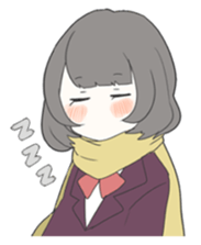 zitome girl and muffler girl sticker #7940998