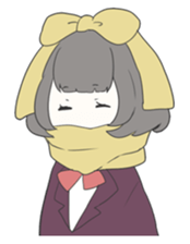 zitome girl and muffler girl sticker #7941010