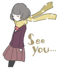 zitome girl and muffler girl sticker #7941015