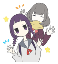 zitome girl and muffler girl sticker #7941018