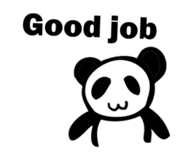 Bamboo Panda(English) sticker #7941569