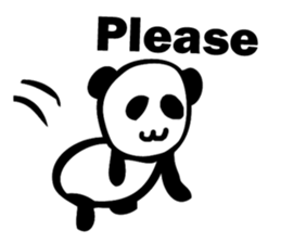 Bamboo Panda(English) sticker #7941575