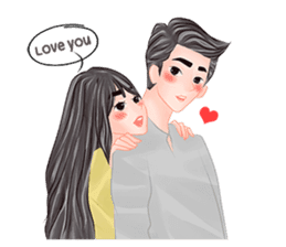Romantic Couple sticker #7941784