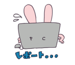 College girl rabbit-chan sticker #7941914