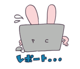 College girl rabbit-chan sticker #7941914