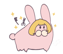 College girl rabbit-chan sticker #7941922