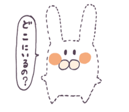 College girl rabbit-chan sticker #7941931