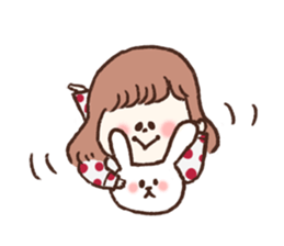 She only cut her bangs2 sticker #7942662