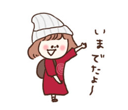 She only cut her bangs2 sticker #7942681