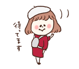 She only cut her bangs2 sticker #7942682