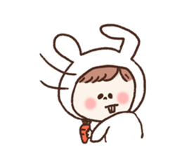 She only cut her bangs2 sticker #7942692