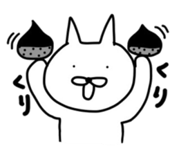 Loose white cat (Autum) sticker #7943140