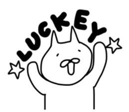 Loose white cat (Autum) sticker #7943155