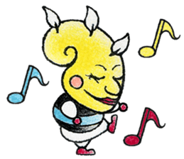 <1> Round and Round Rolled, "Gururu" sticker #7943286