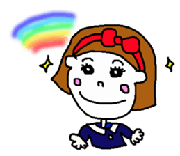 RIBONCHAN1 sticker #7943651