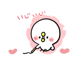 LOVE LOVE Heart Chick sticker #7944329