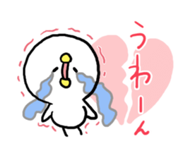 LOVE LOVE Heart Chick sticker #7944335