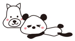 Cute panda Sticker40 sticker #7944932