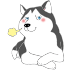 penguin & Siberian husky ,cute Sticker sticker #7945197