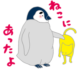 penguin & Siberian husky ,cute Sticker sticker #7945203