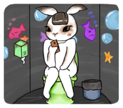 Crazy Rabbit M.M 2 sticker #7945298