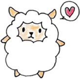 A type sheep and B type wolf sticker #7947377