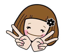 Sakurako-chan and pankun sticker #7947596