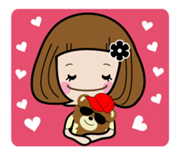 Sakurako-chan and pankun sticker #7947600