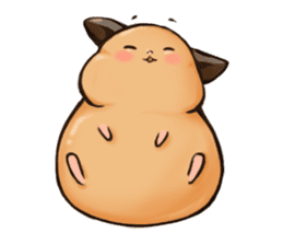 Chubby Mochi Hamster sticker #7947798