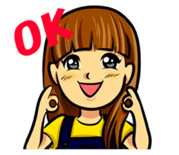 Rebellious stage came late Nagisa-chan sticker #7948822