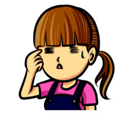 Rebellious stage came late Nagisa-chan sticker #7948840