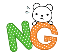Bear's daily useful words<basic version> sticker #7949071