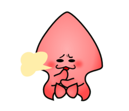 Pink Squid sticker #7949114