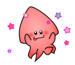 Pink Squid sticker #7949124