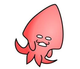 Pink Squid sticker #7949132