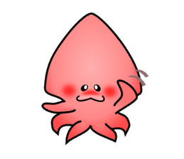 Pink Squid sticker #7949136
