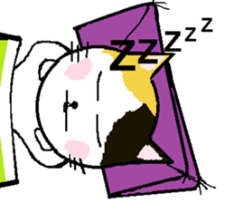 Carefree tortoiseshell cat's Nyan. sticker #7949369