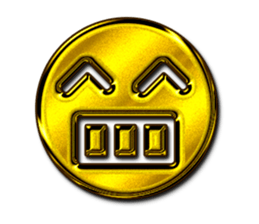 Golden Face sticker #7949425