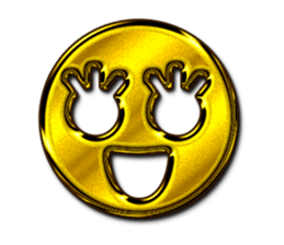 Golden Face sticker #7949429