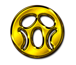 Golden Face sticker #7949445